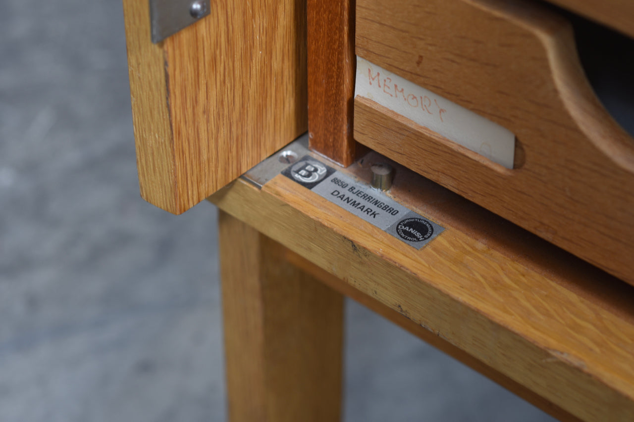 1970s oak plan chest