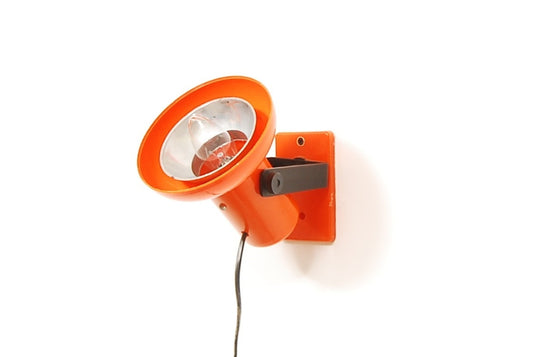 Pair of orange wall lights