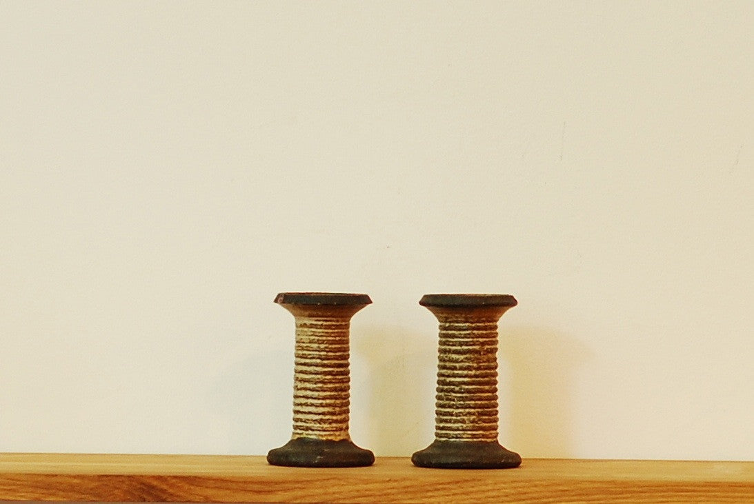 Pair of candle holders by Løvemose