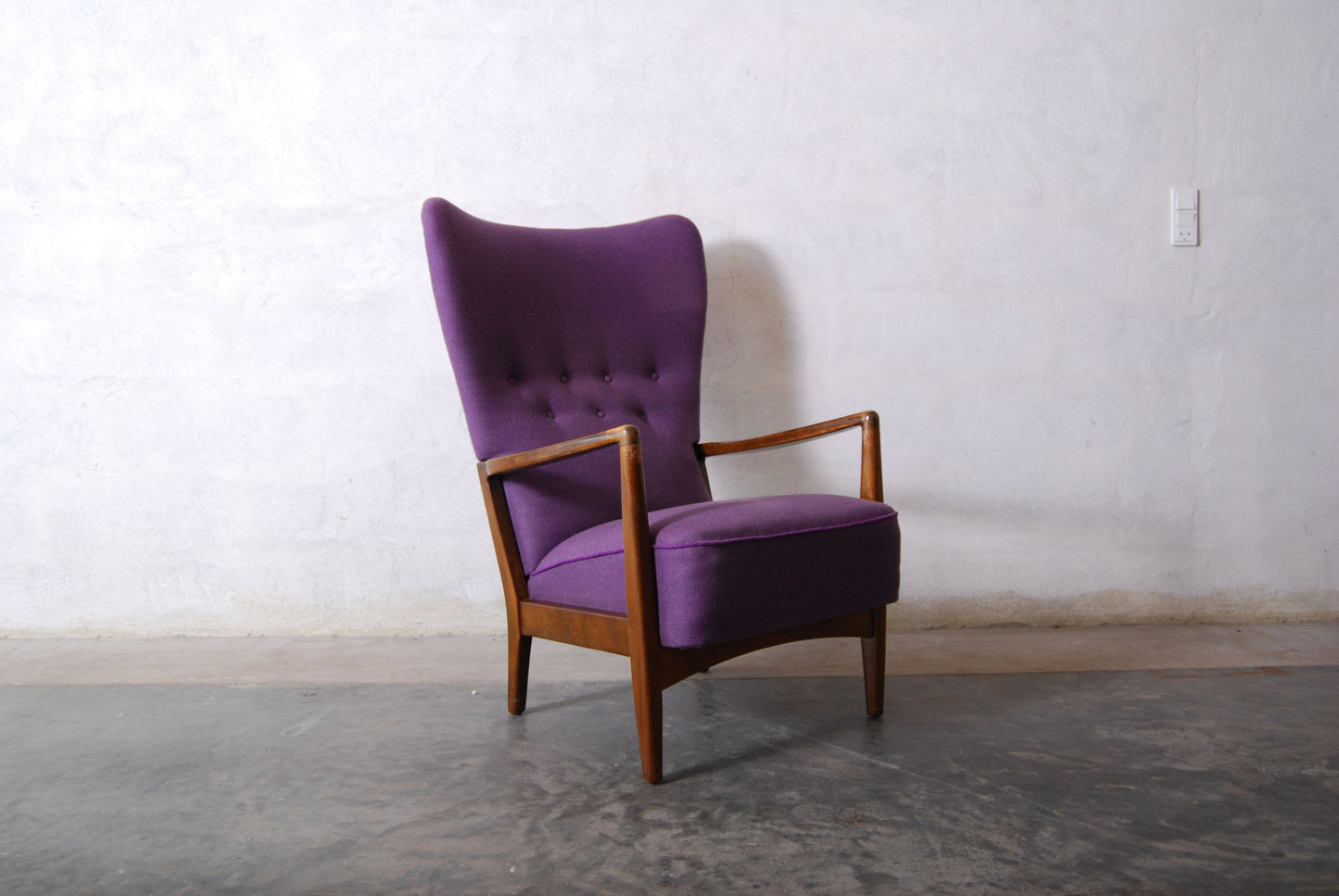Wingback lounge chair by Brge Christoffersen