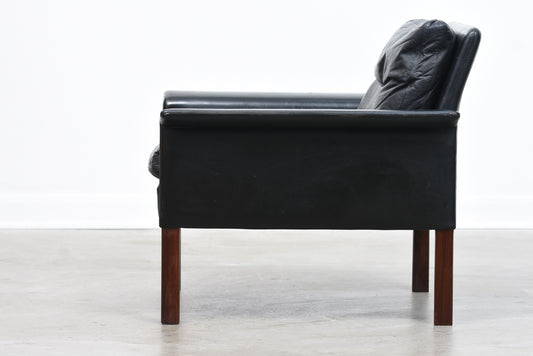 Model 500 leather lounger by Hans Olsen