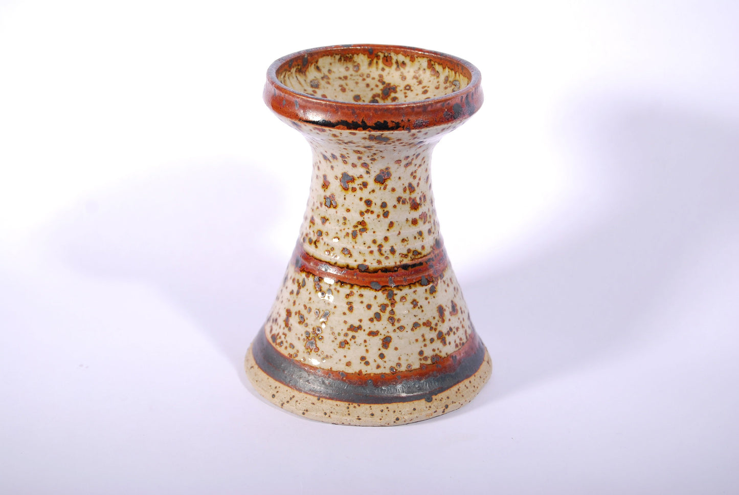 Dotted stoneware vase