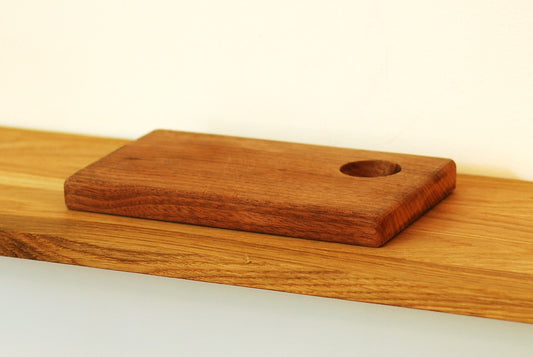 Set of teak side plates