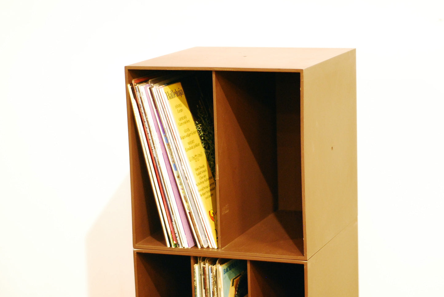 Stacking record boxes