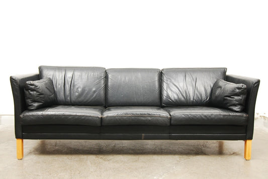 Three seat leather sofa