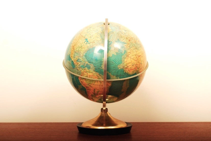 Illuminated world globe