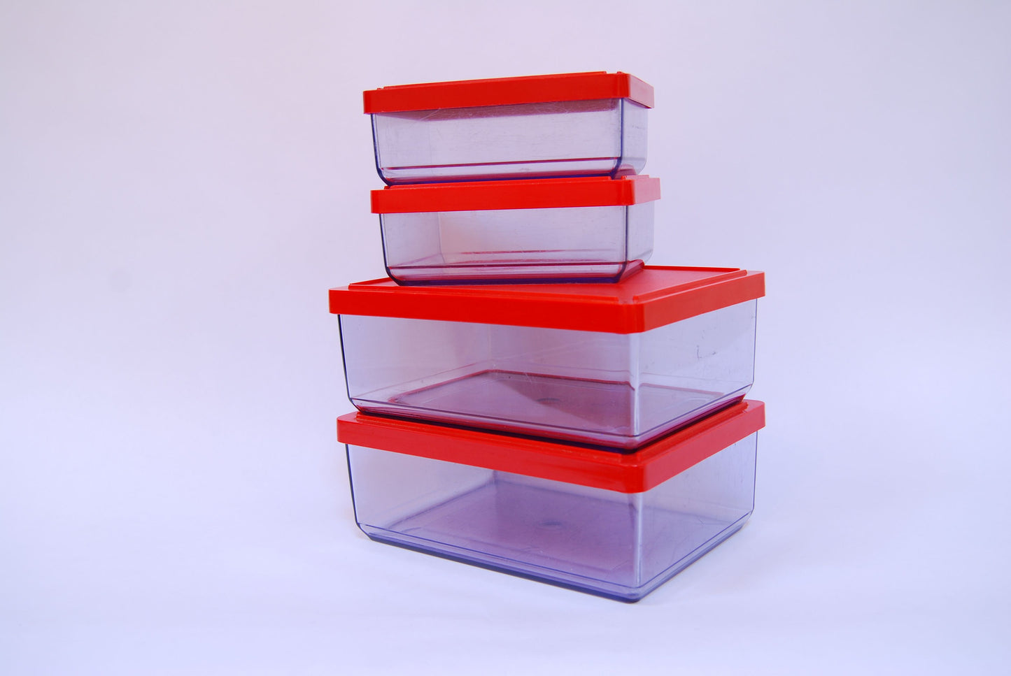 Selection of vintage storage containers