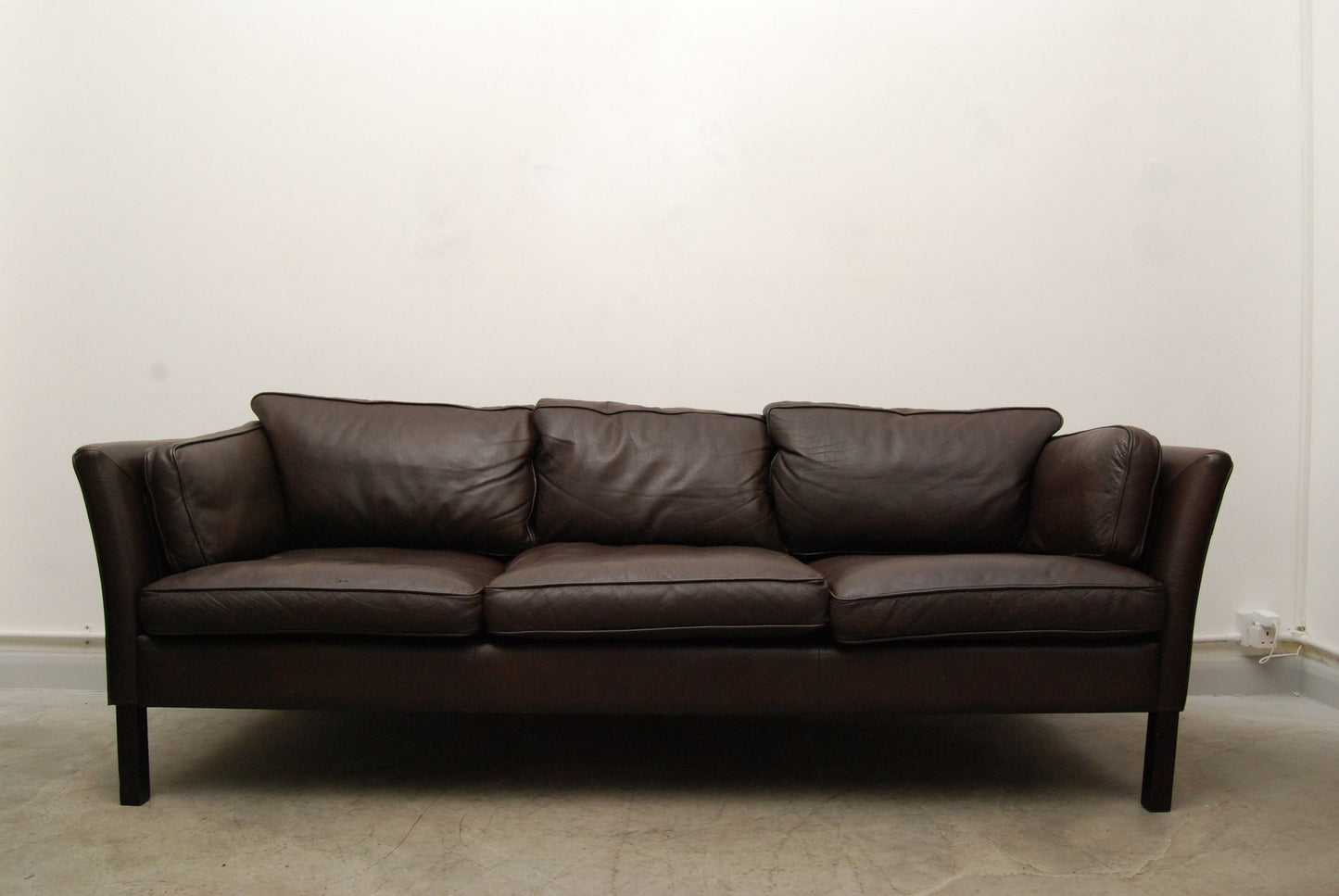 Three seat sofa by Stouby (dark brown)