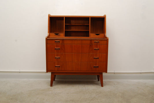 Teak secretary/vanity unit