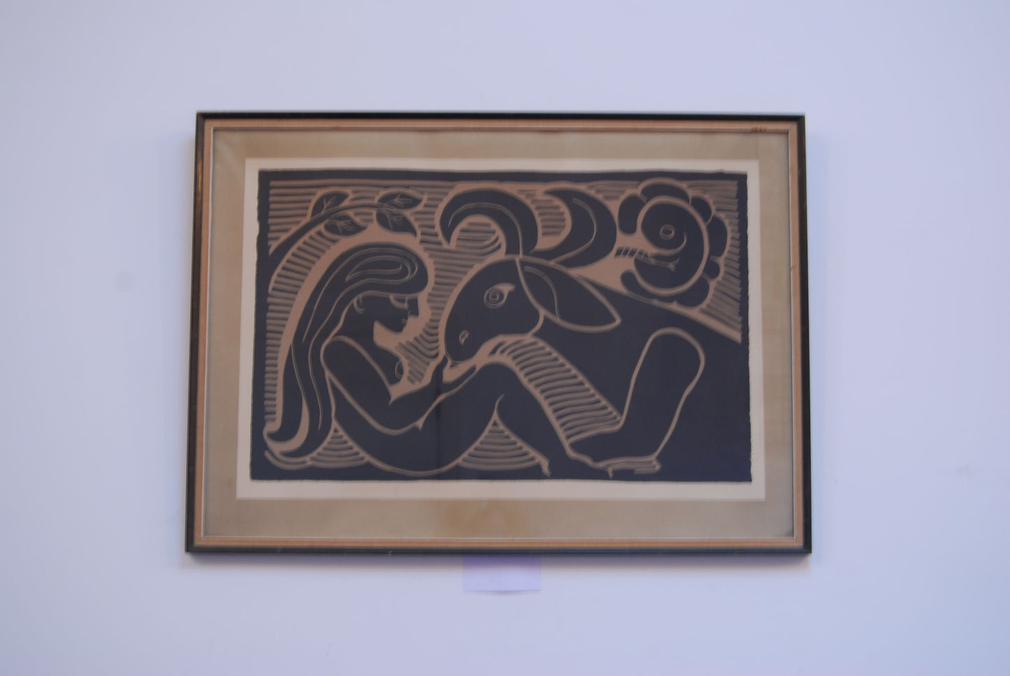 Framed lithograph by Henry Heerup
