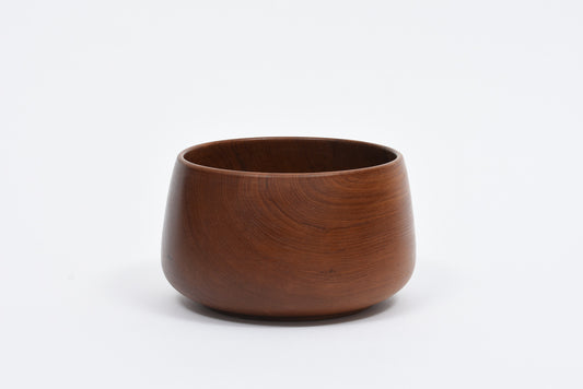 Solid teak bowl