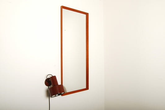 Teak full length mirror