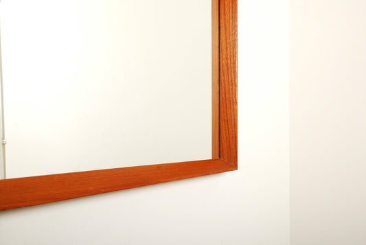 Teak full length mirror