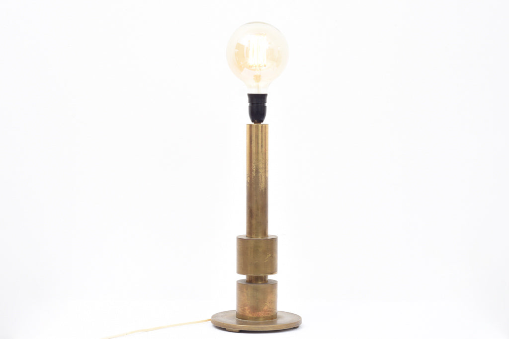 Vintage brass table lamp by Nordahl