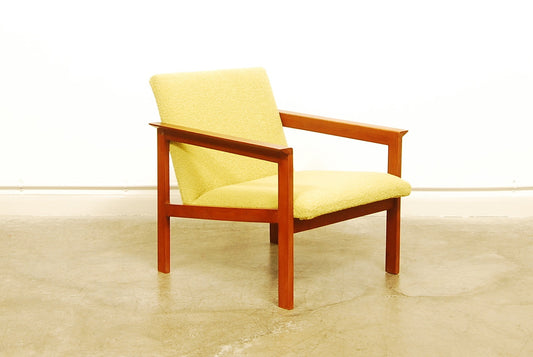 Teak framed lounge chair