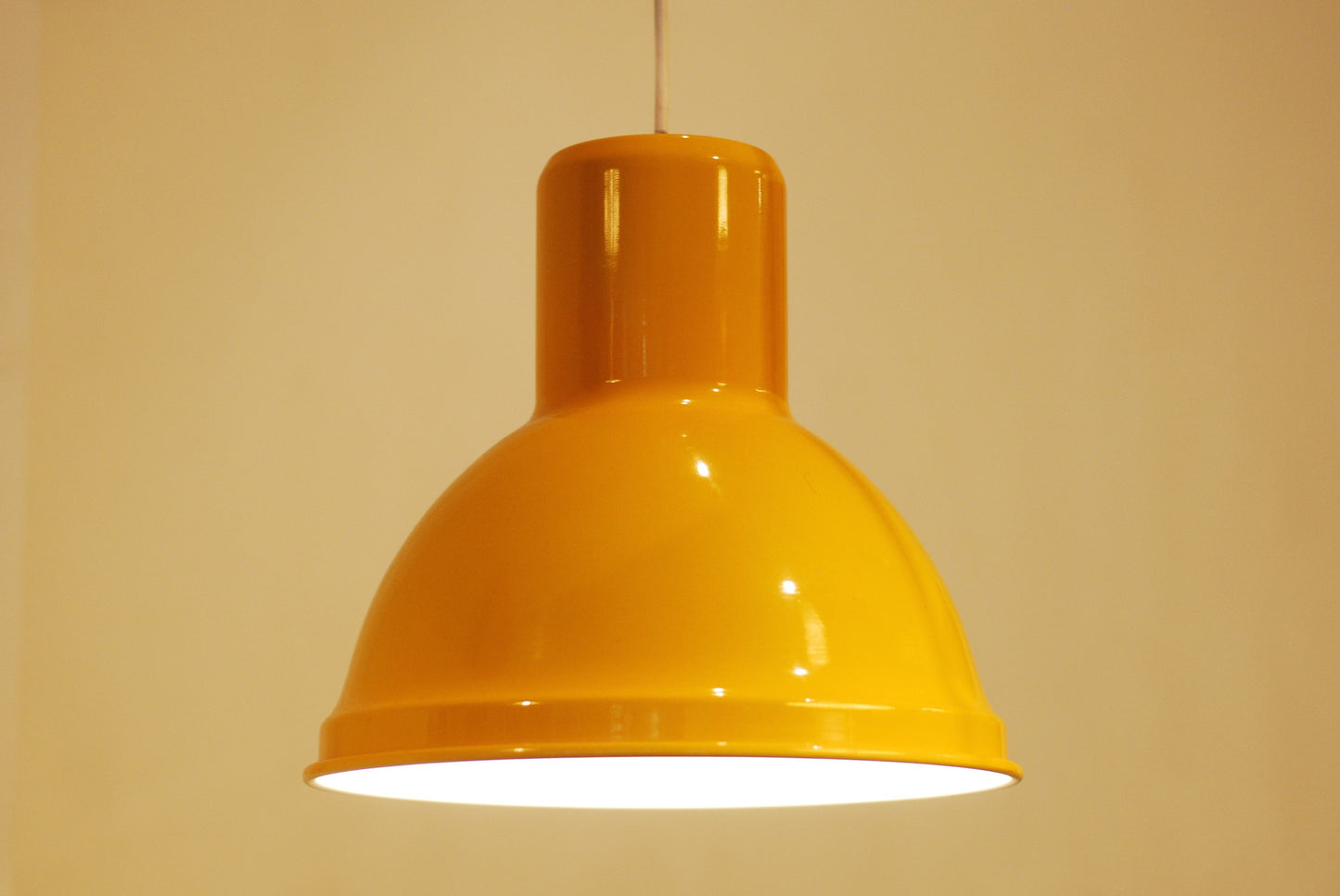 E.S. Horn yellow ceiling pendant