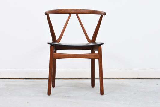 Six available: Model 225 dining chair by Henning Kjærnulf