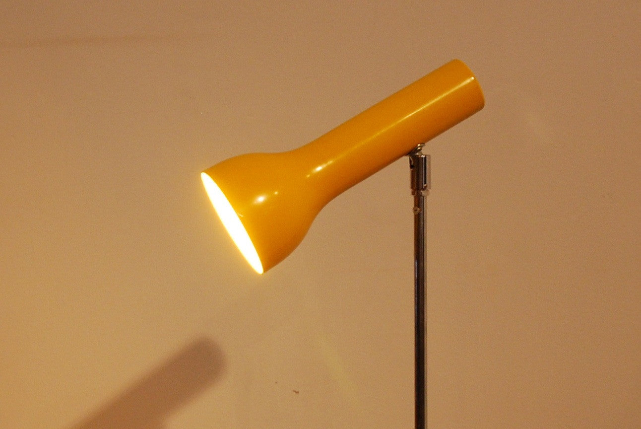 Yellow floor lamp