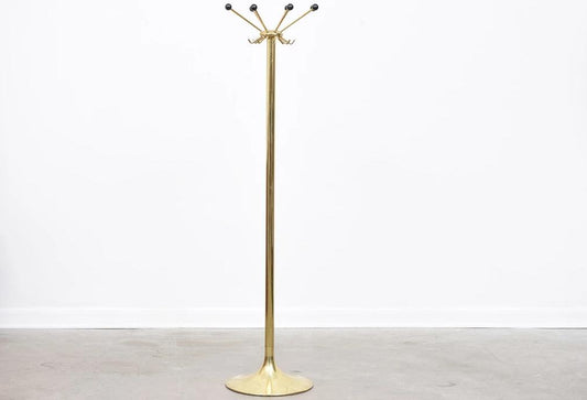 Vintage coat stand in brass