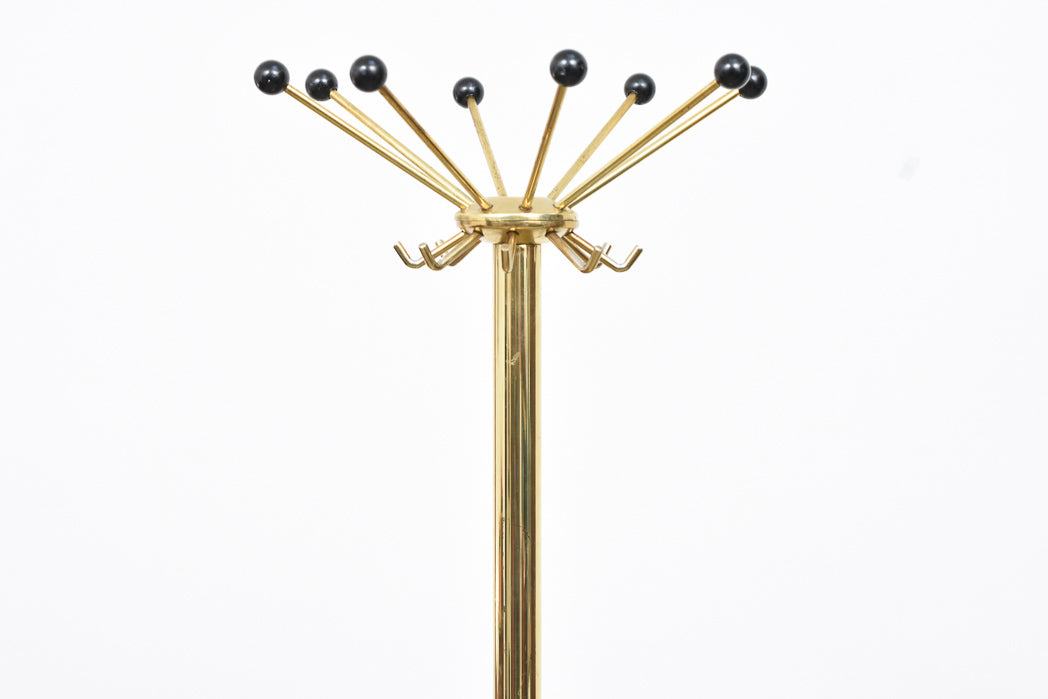 Vintage coat stand in brass