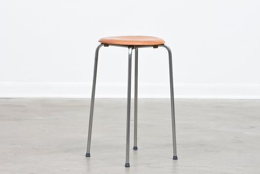 1950s metal + teak ply stool