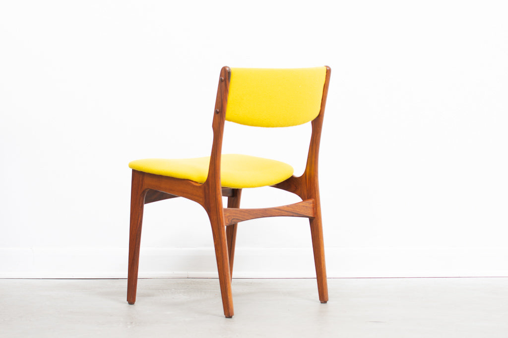 Set of four rosewood chairs by Erik Buch