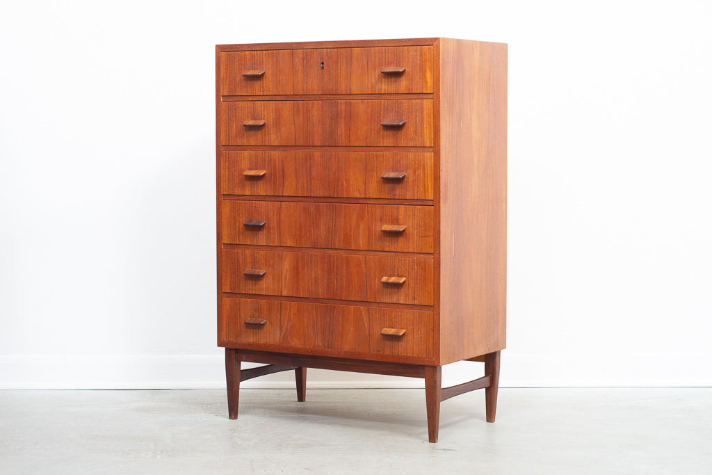 Danish teak chest of drawers