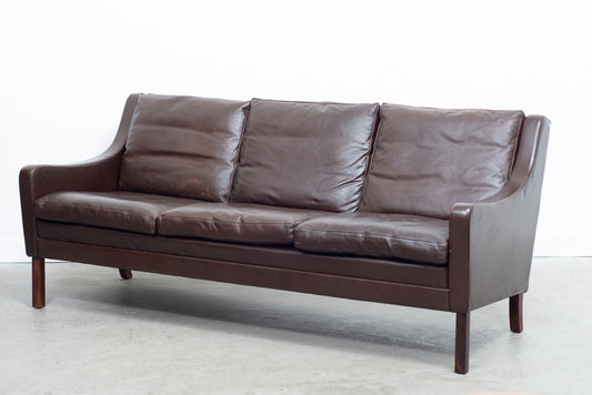 Three seat leather sofa by G. Thams