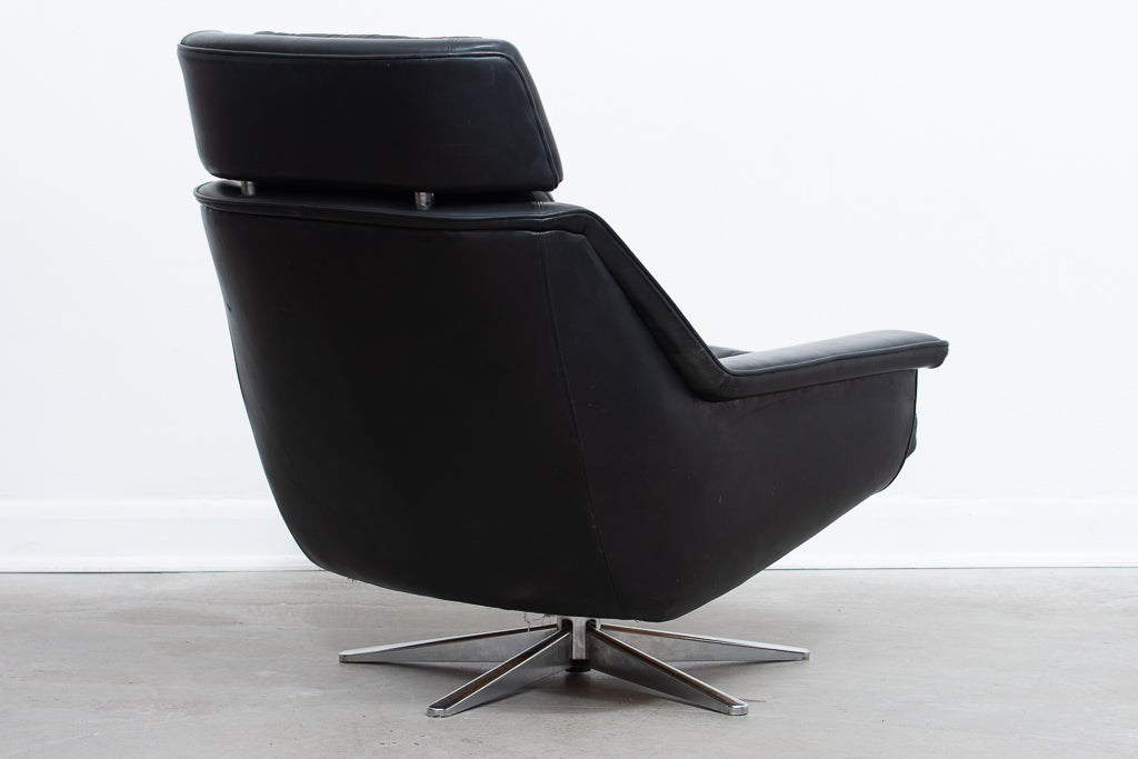 Leather lounger by Werner Langenfeld