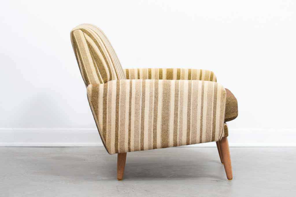 1960s Danish wool lounger