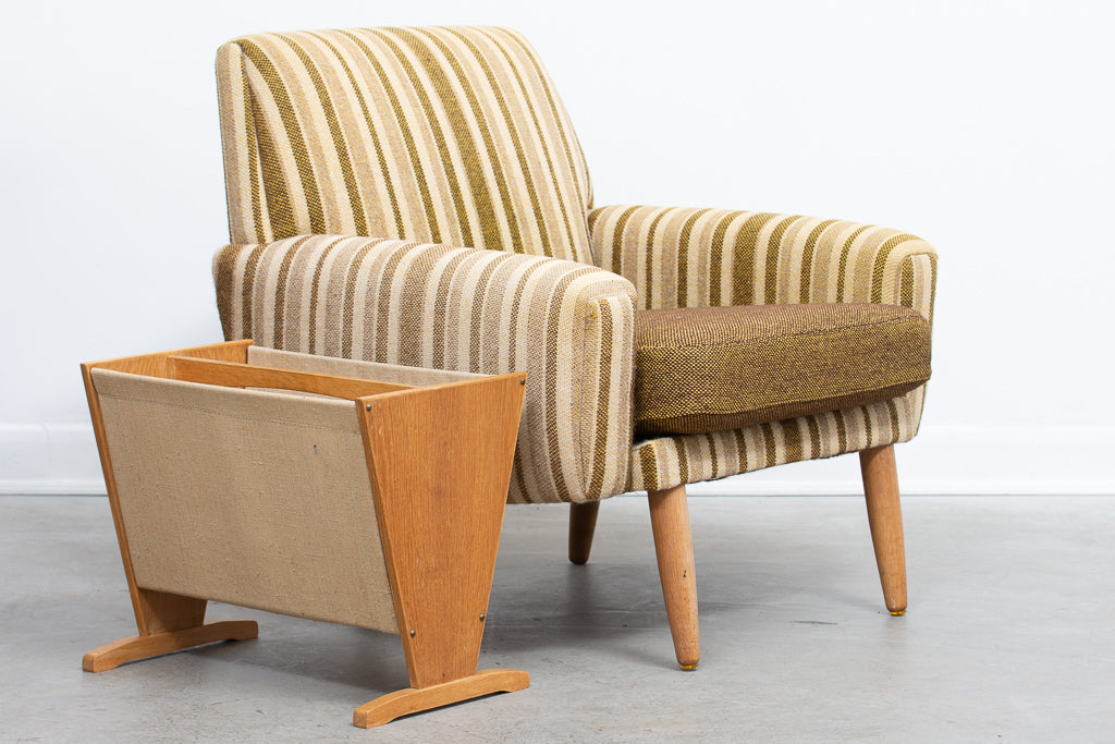 1960s Danish wool lounger