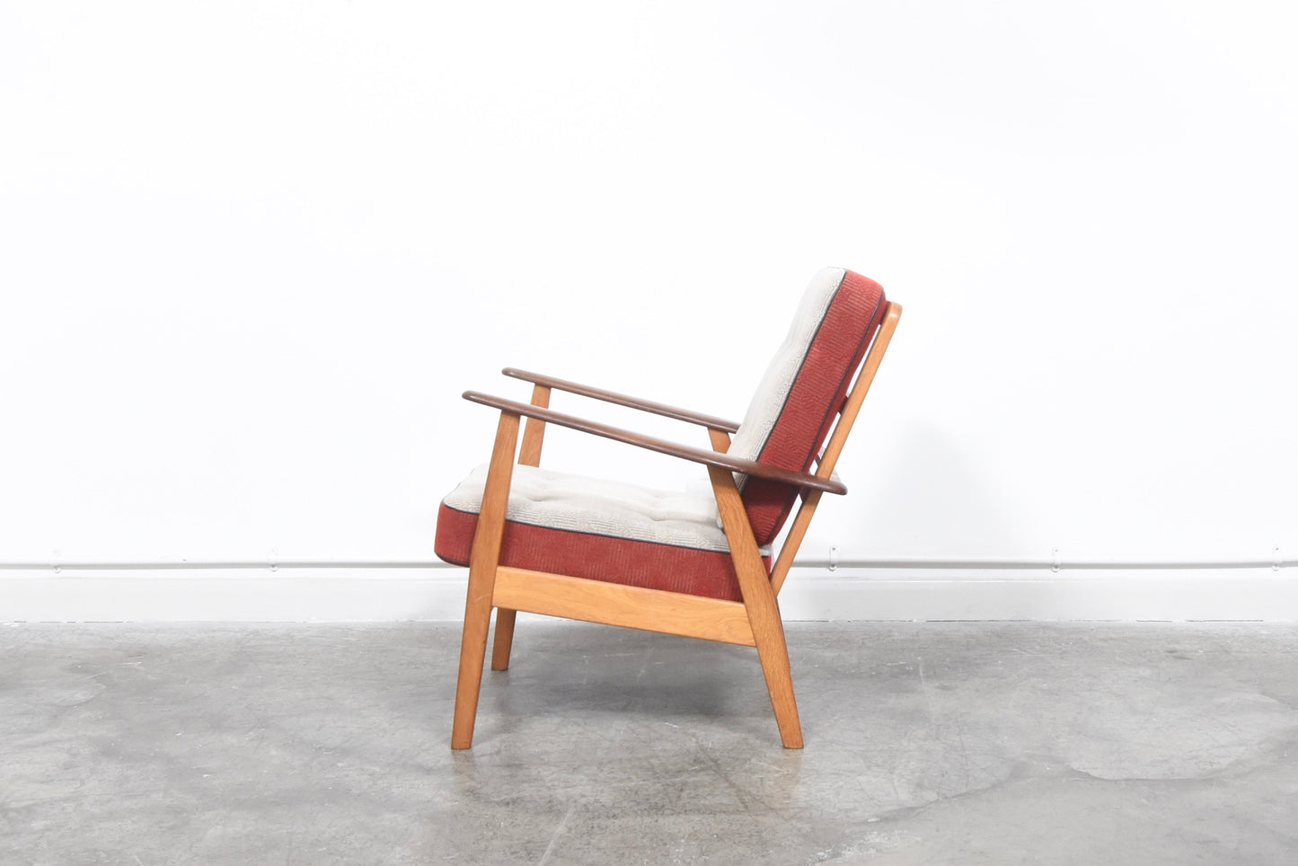 Teak and oak lounger by IKEA