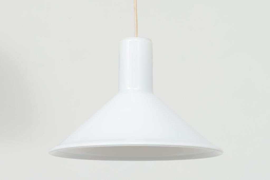 Glass ceiling lamp by Michael Bang for Holmegaard - White