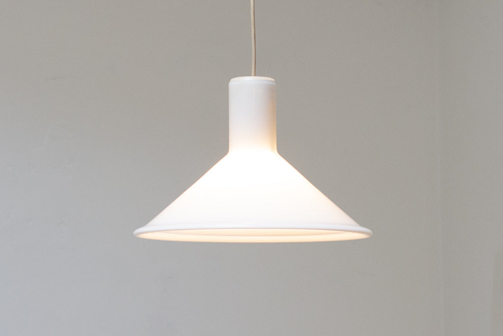 Glass ceiling lamp by Michael Bang for Holmegaard - White