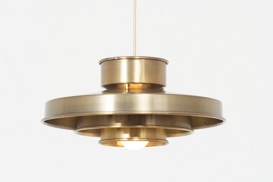 Multi-tiered brass ceiling light