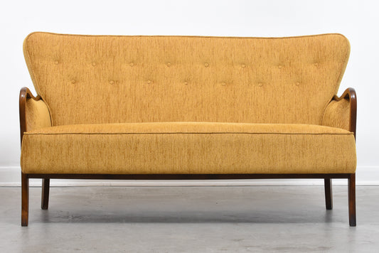 1950s mustard three seater