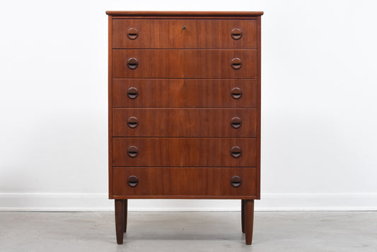 1950s teak chest of drawers