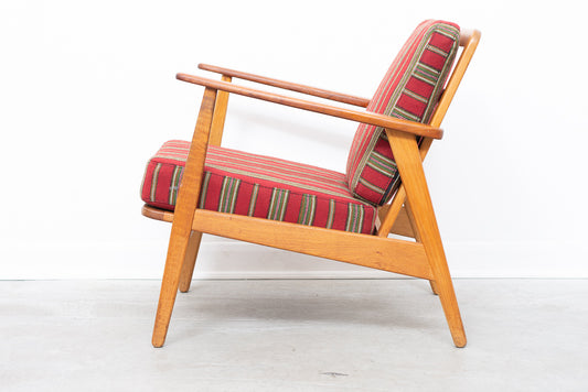 1960s teak + oak lounger