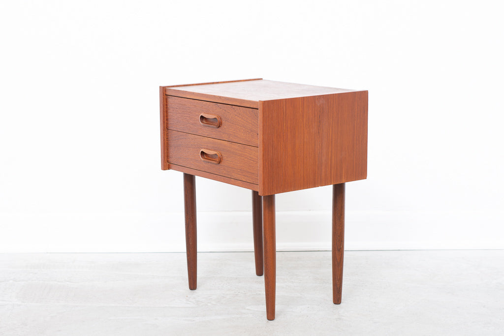 Single bedside table in teak