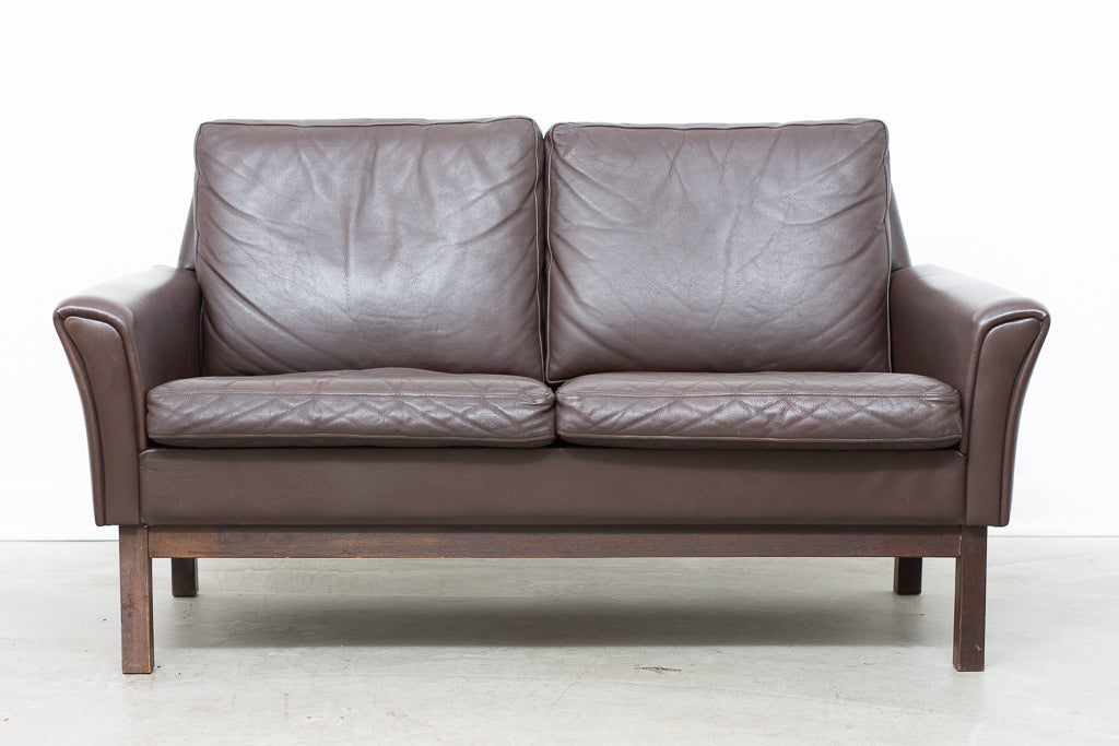 1960s leather two seater