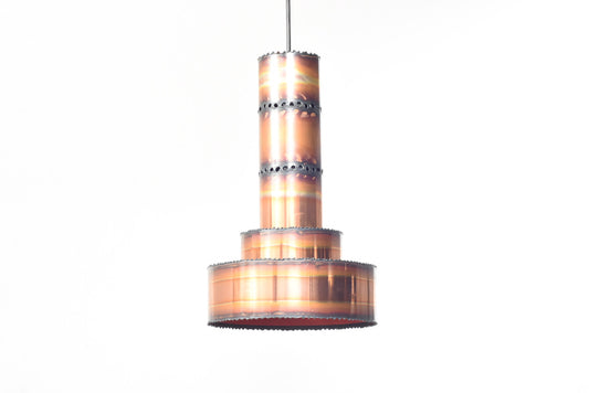 Copper ceiling light by Sven Aage Holm Sørensen