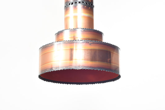 Copper ceiling light by Sven Aage Holm Sørensen