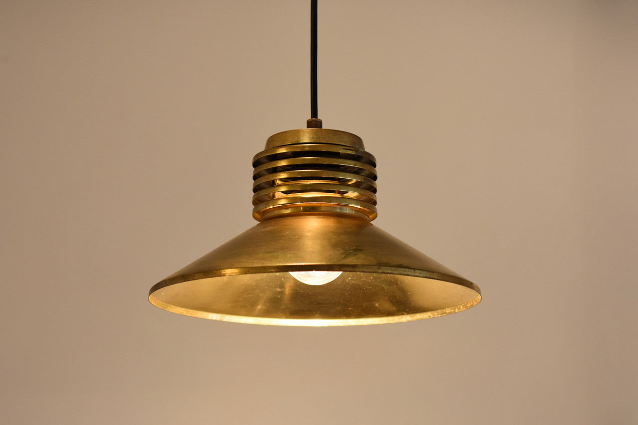 Small brass ceiling light