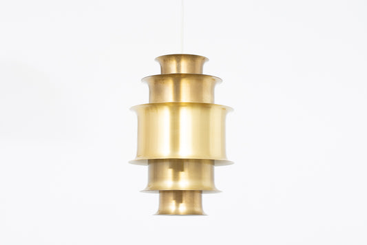 1960s multi-tiered brass ceiling lamp