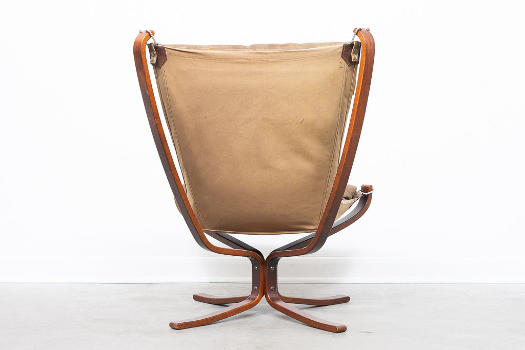 High back Falcon chair by Sigurd Ressel