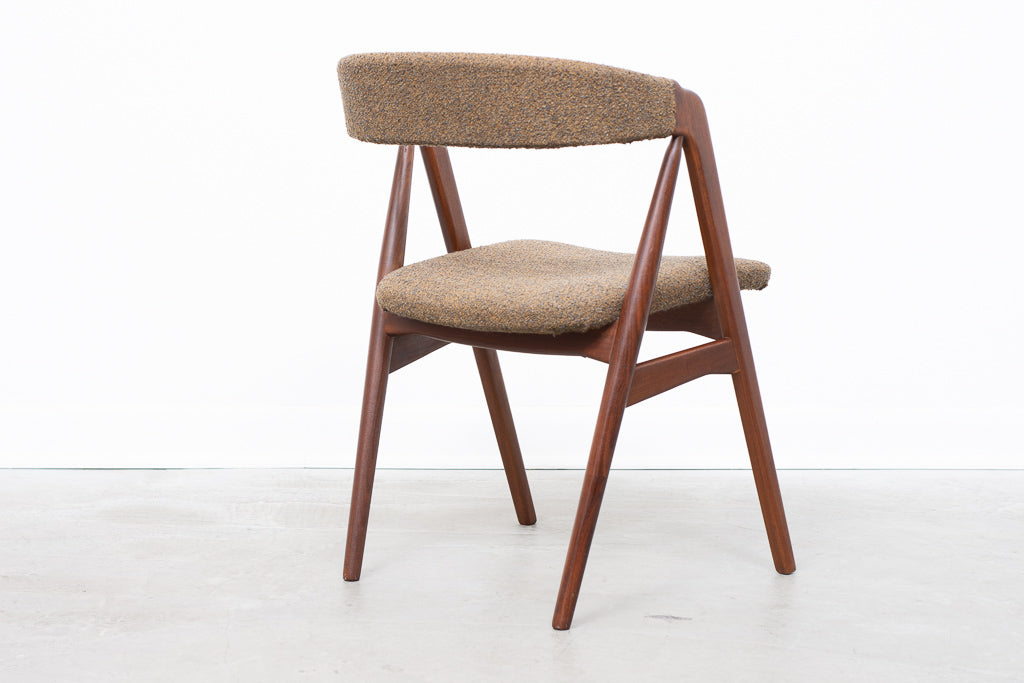 Six available: Teak dining chairs by Th. Harlev for Farstrup
