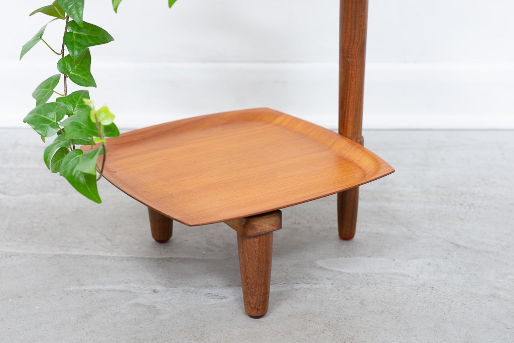 Teak plant stand