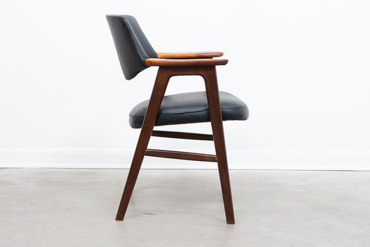 Rosewood + leather armchair by Erik Kirkegaard