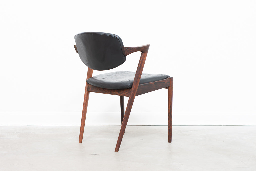Model 42 chair in rosewood by Kai Kristiansen