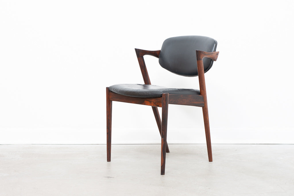 Model 42 chair in rosewood by Kai Kristiansen
